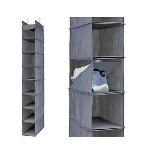 Hanging Shoe Organizer for Closet, Space Efficient Double Capacity Hanging Shoe